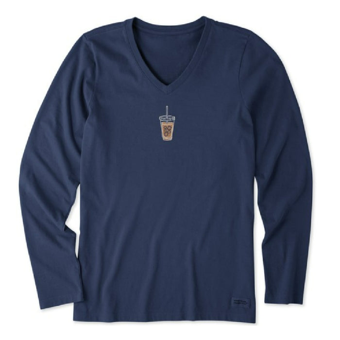 Life is Good Long Sleeve Crusher Vee - Women's