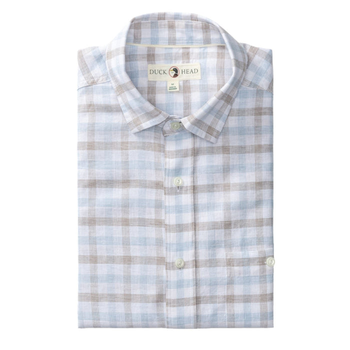 Duckhead Norwood Plaid Linen Cotton Oxford Sport Shirt – Men's