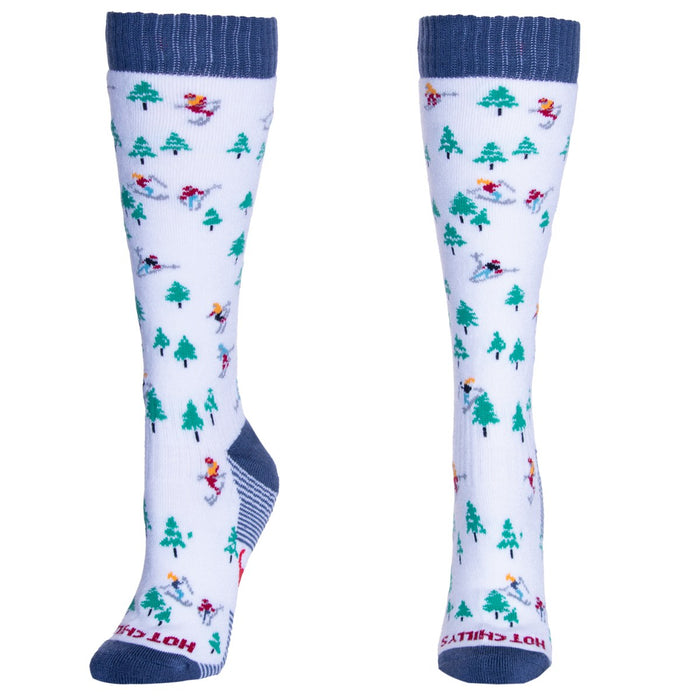 Hot Chillys Fiesta Downhill Mid Volume Ski Sock