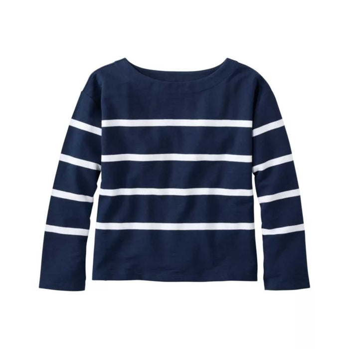 L.L.Bean Peaks Island Boatneck Long Sleeve Stripe – Women's