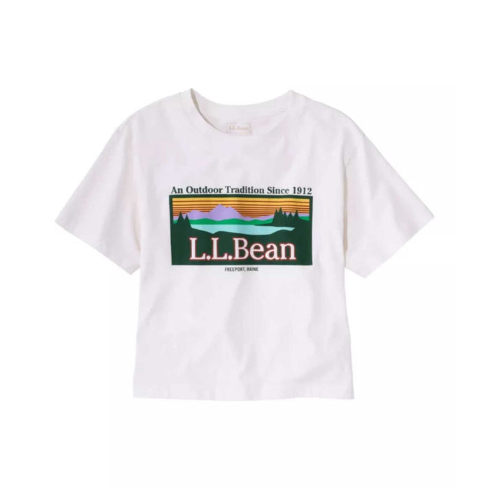 L.L.Bean Sunday Sunwashed Cropped Logo Tee – Women's