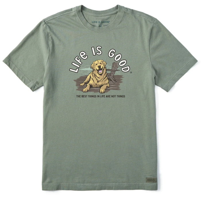 Life Is Good Best Things Golden Dock Crusher-LITE Tee – Men's