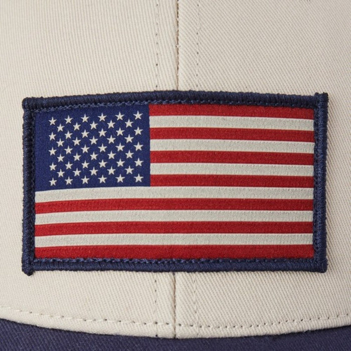 Life Is Good Clean Flag Trucker Hat