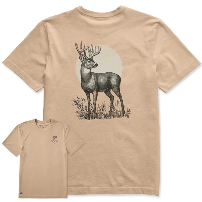 Life Is Good Deer Moon Crusher Tee – Men's