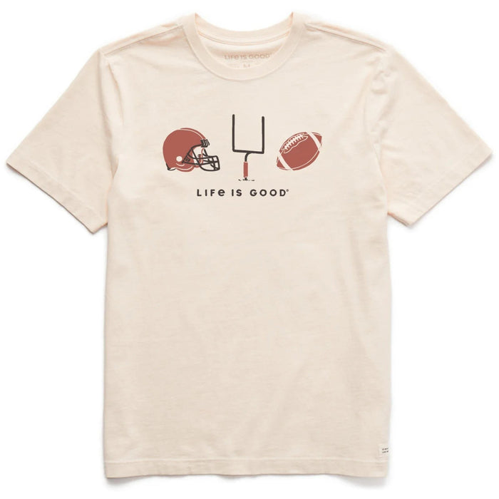 Life Is Good Football Trio Crusher Tee – Men's