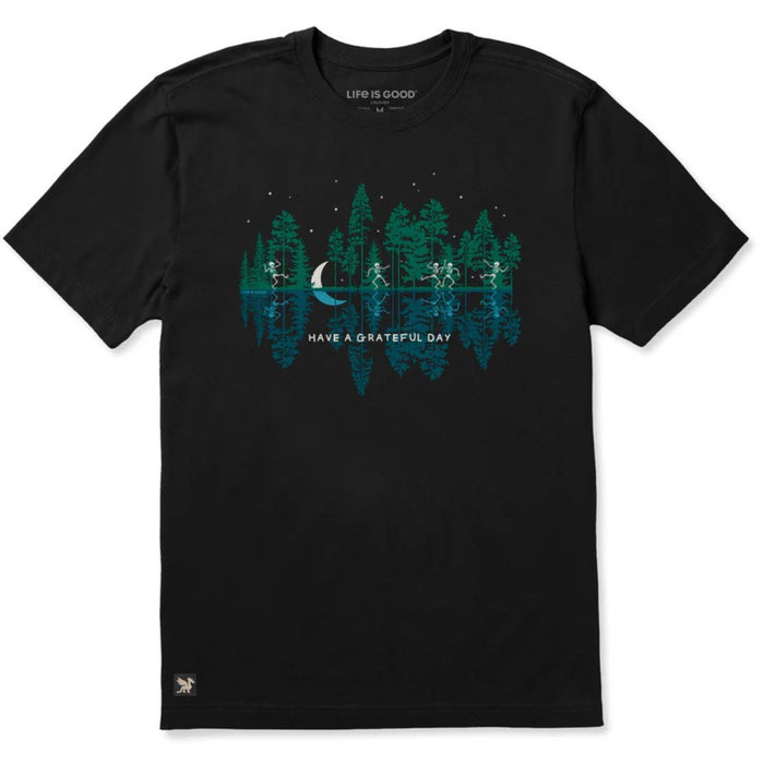 Life Is Good Grateful Day Skeleton Reflections Crusher Tee – Men's