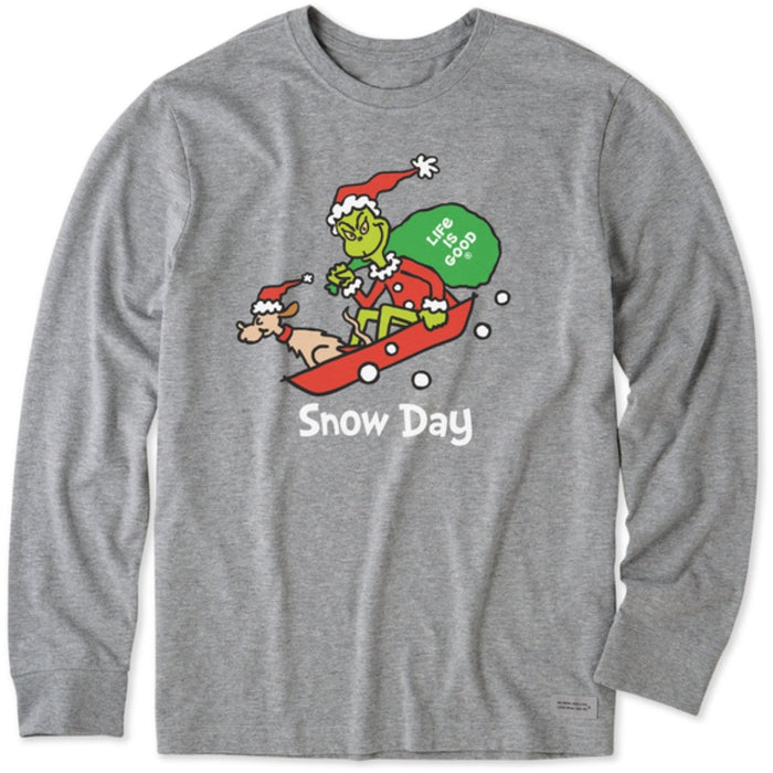 Life Is Good Grinch and Max Snow Day Long Sleeve Crusher Tee – Men's