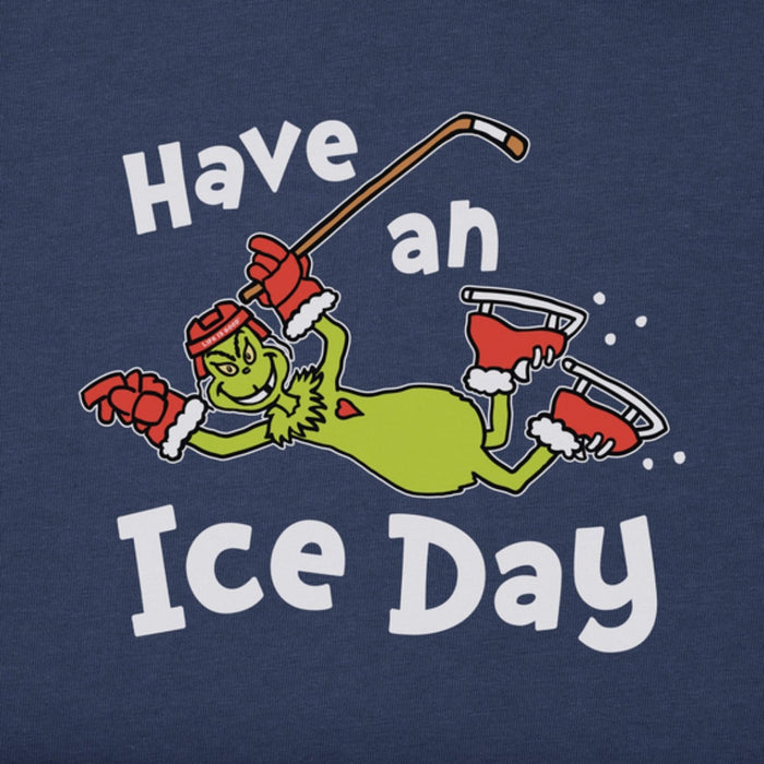 Life Is Good Grinch Have an Ice Day Hockey Long Sleeve Tee – Men's