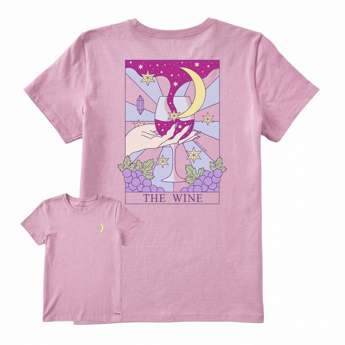 Life Is Good Groovy The Wine Tarot Crusher Tee – Women's