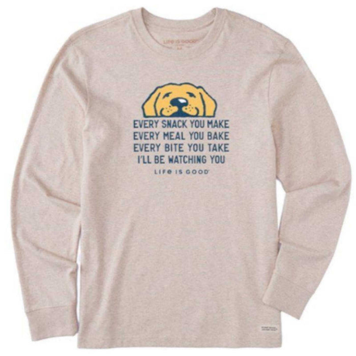 Life Is Good I'll Be Watching You Long Sleeve Crusher Tee – Men's