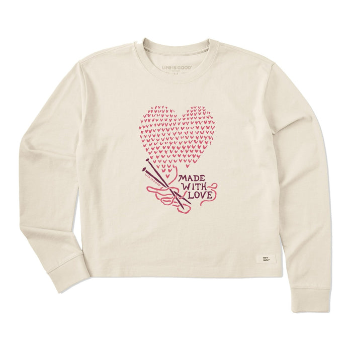 Life Is Good Made With Love Knitting Long Sleeve Tee – Women's