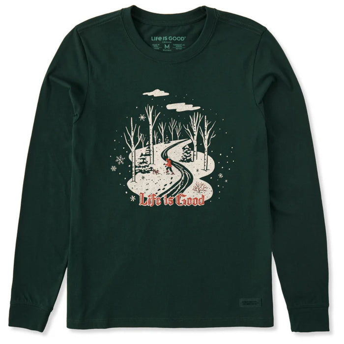 Life Is Good Nostalgic Winter Day Long Sleeve Crusher Tee – Women's