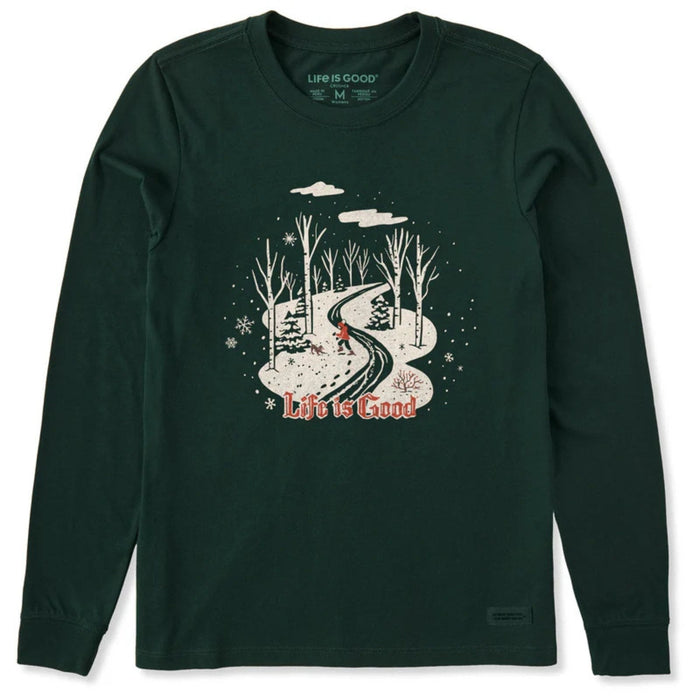 Life Is Good Nostalgic Winter Day Long Sleeve Crusher Tee – Women's
