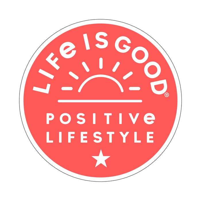 Life is Good Positive Rising Sun Sticker