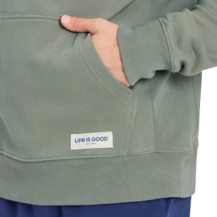 Life Is Good Ride On Mountains Fleece Hoodie – Men's