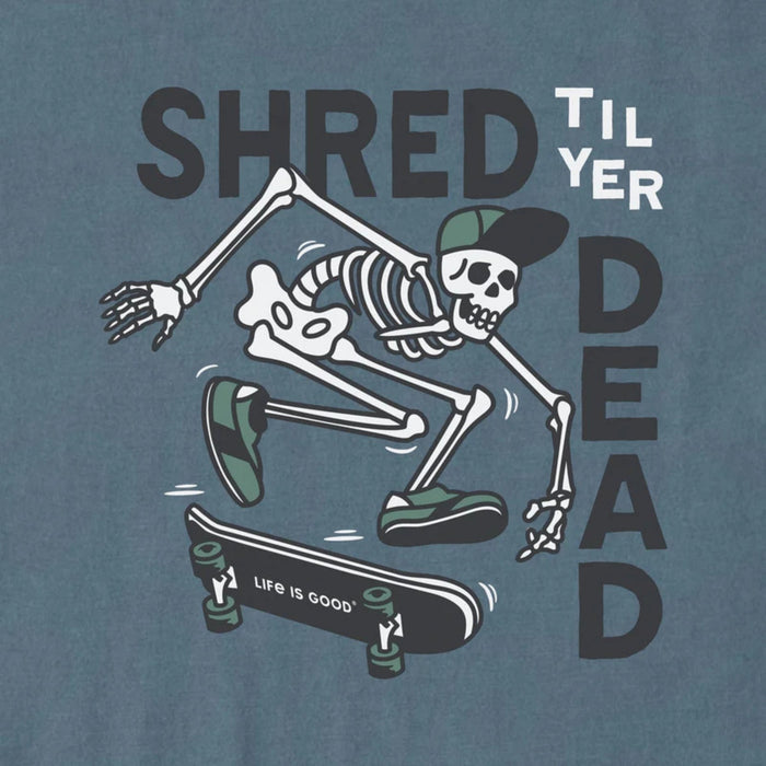 Life Is Good Shred Til Yer Dead Crusher Tee – Kids'