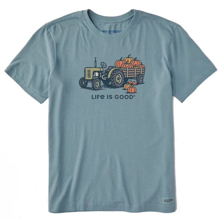 Life Is Good Tractor Of Pumpkins Crusher Tee – Men's