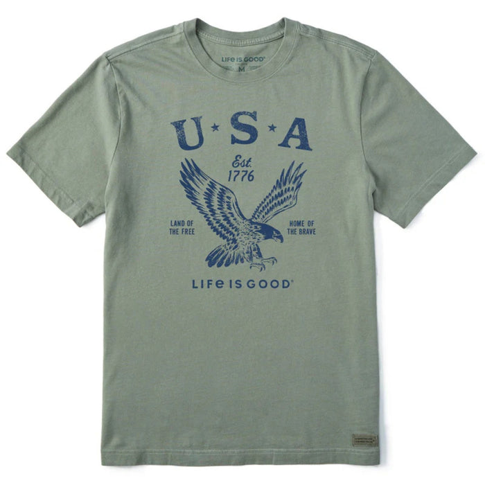 Life Is Good USA 1776 Eagle Crusher-LITE Tee – Men's