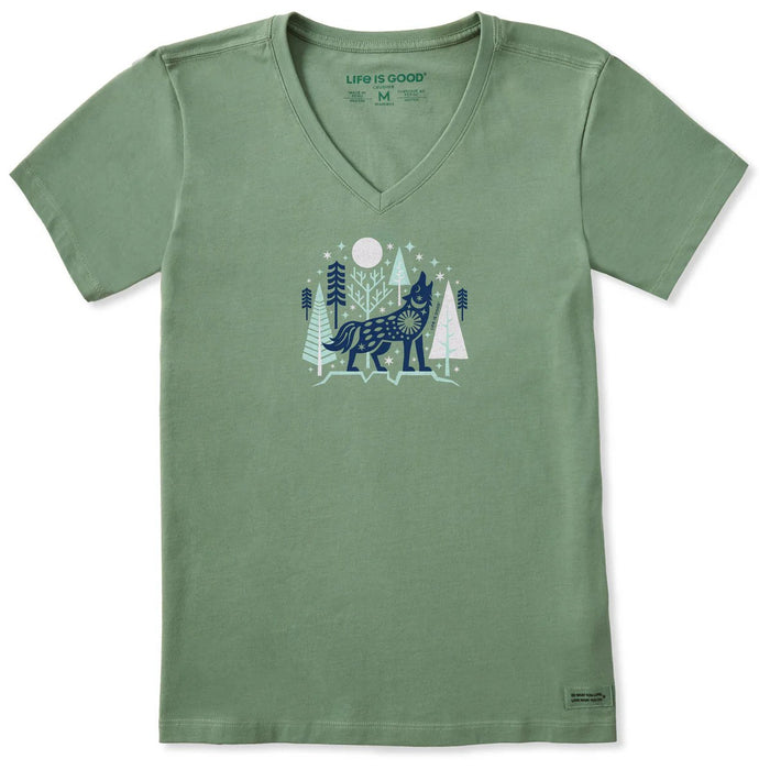 Life Is Good Winter Wolf Crusher Vee – Women's