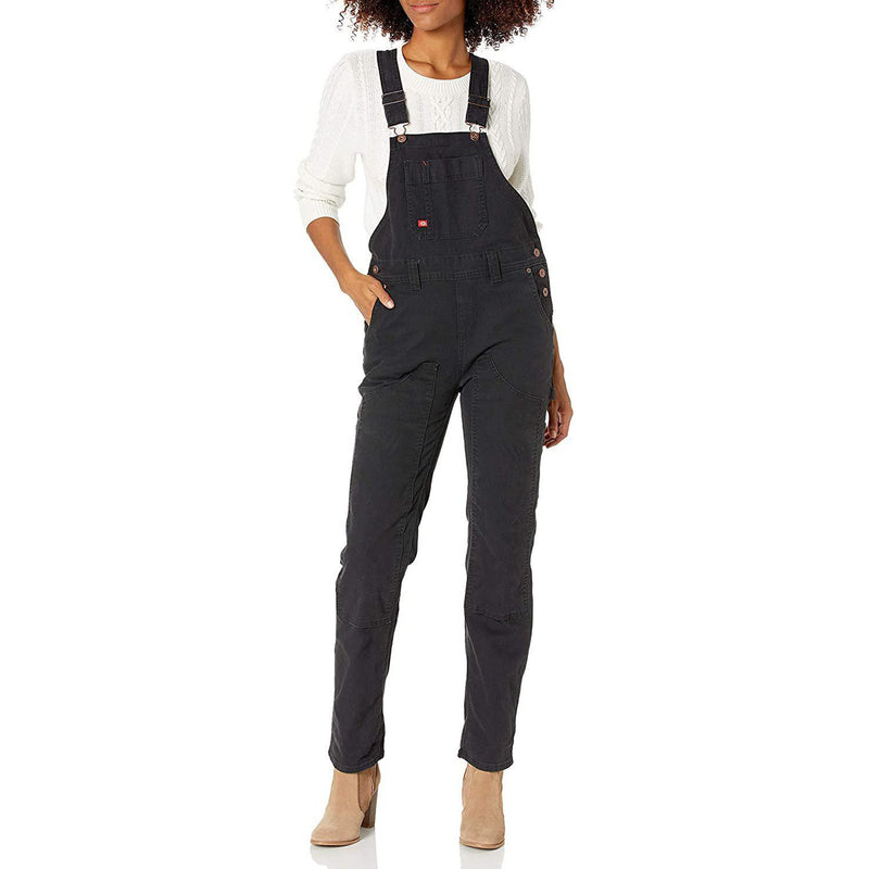 Dickies Women's Denim Double Front Bib Overalls