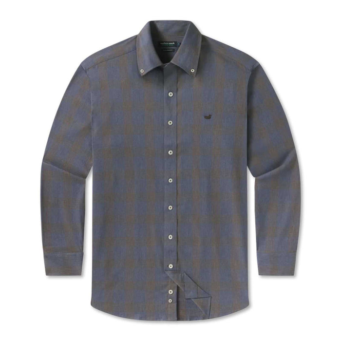 Southern Marsh Tisbury Windowpane Performance Dress Shirt – Men's