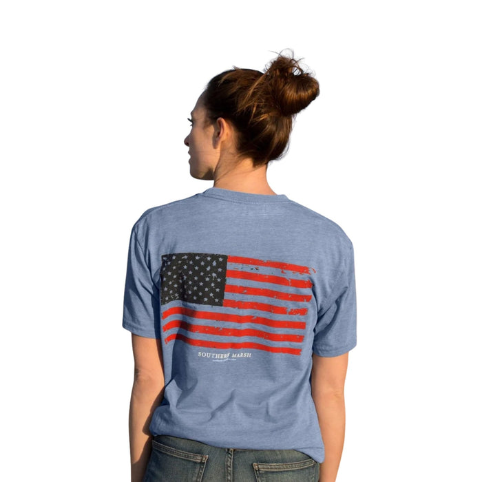 Southern Marsh Vintage Flag Seawash Tee