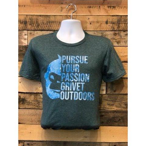 Grivet Outdoors Men's Cotton T-Shirt - Half Monkey Face