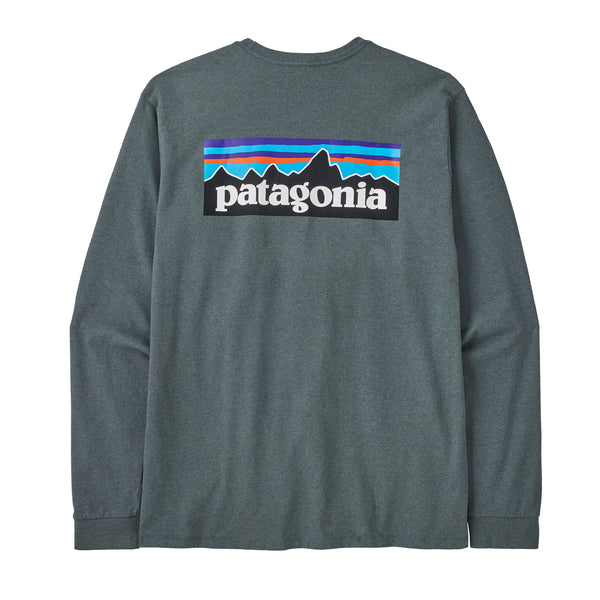 Patagonia Men's Long-Sleeved P-6 Logo Responsibili-Tee