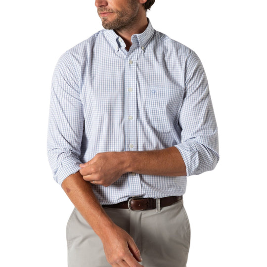 Duck Head Men's Long Sleeve Performance Poplin Sport Shirt