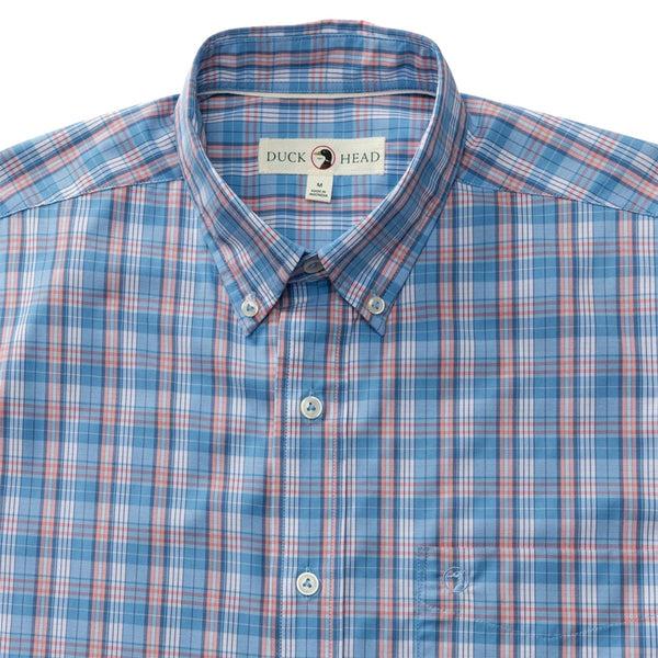 Duck Head Men's Long Sleeve Performance Poplin Sport Shirt