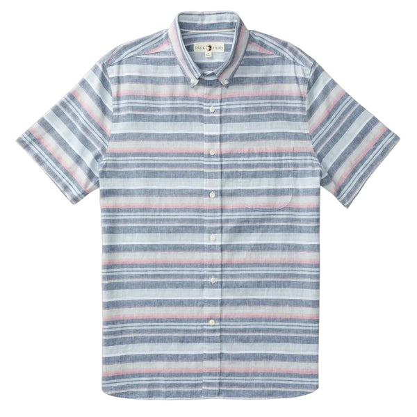 Duck Head Men's Short Sleeve Linen Cotton Oxford Sport Shirt