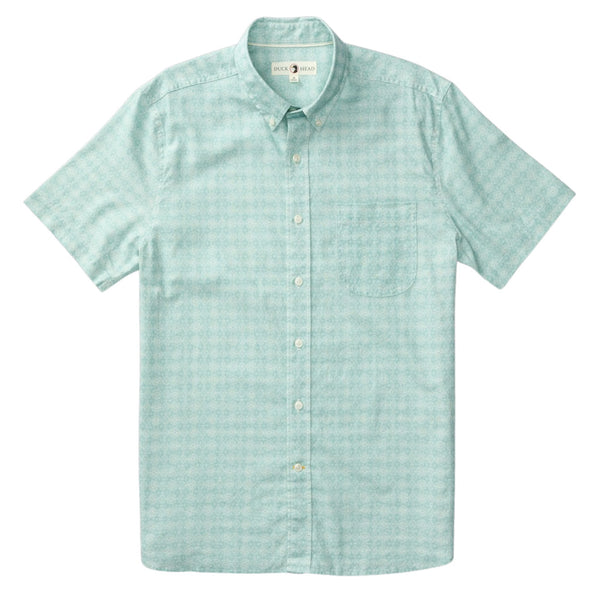 Duck Head Men's Short Sleeve Linen Cotton Oxford Sport Shirt