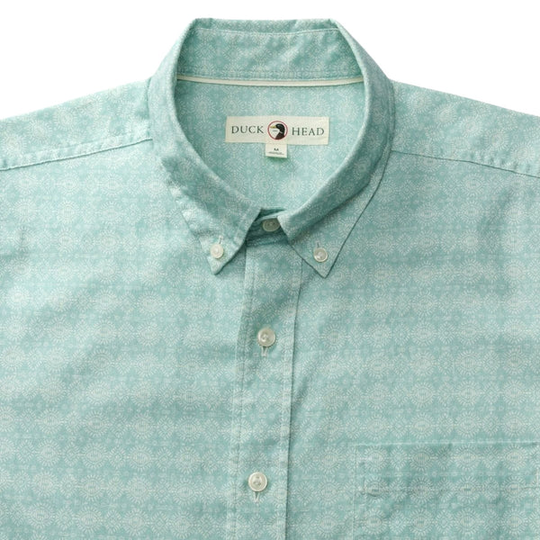 Duck Head Men's Short Sleeve Linen Cotton Oxford Sport Shirt
