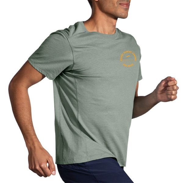 Brooks Mens Distance Short Sleeve 2.0