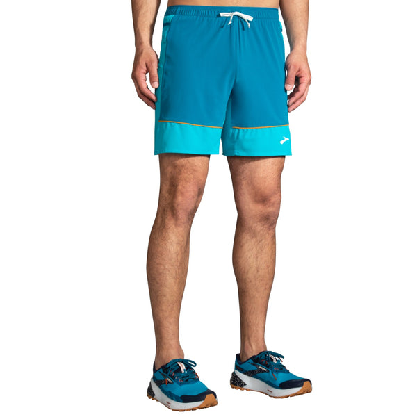 Brooks Mens High Point 7" 2-in-1 Short