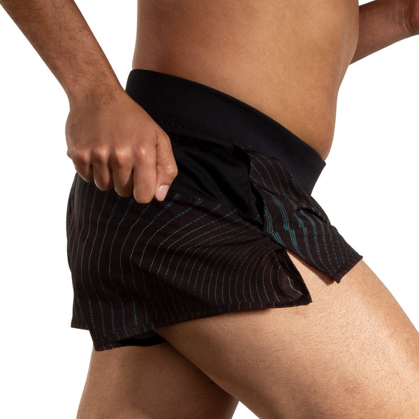 Brooks Mens Sherpa 3" Split Short