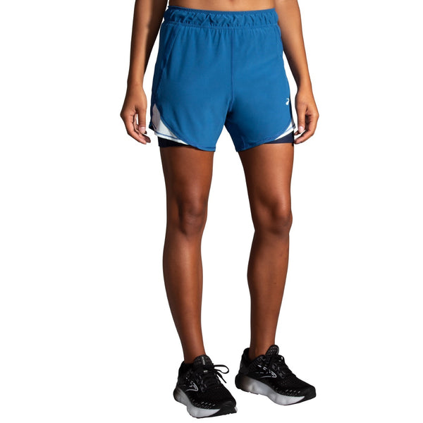Brooks Womens Chaser 5" 2-in-1 Short