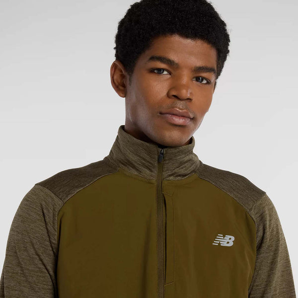 New Balance Mens Athletics Heat Grid 1/2 Zip