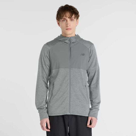 New Balance Mens Heat Grid Hooded Full Zip