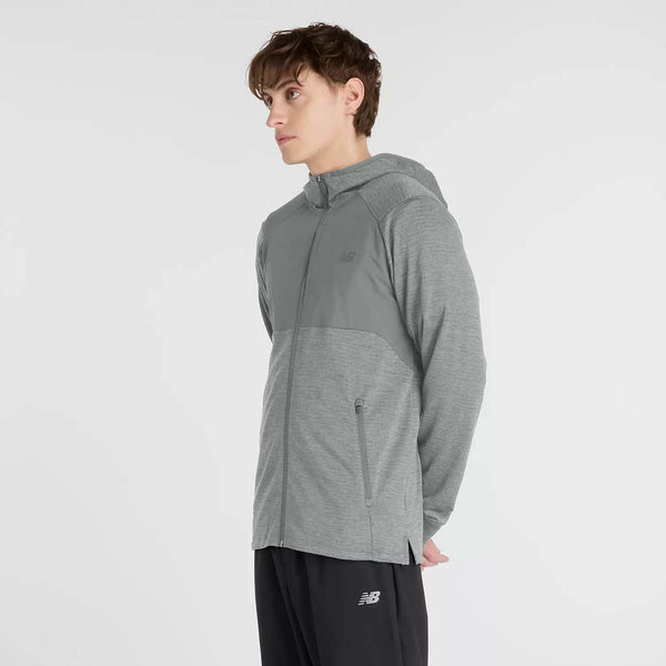 New Balance Mens Heat Grid Hooded Full Zip