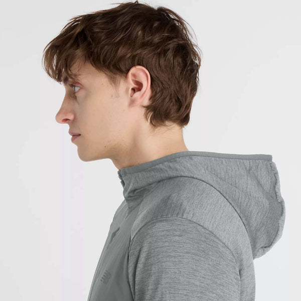 New Balance Mens Heat Grid Hooded Full Zip