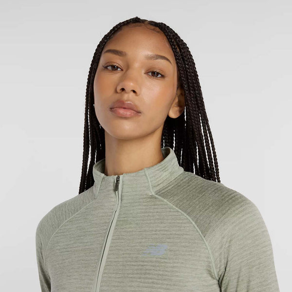 New Balance Womens Athletics Heat Grid 1/2 Zip
