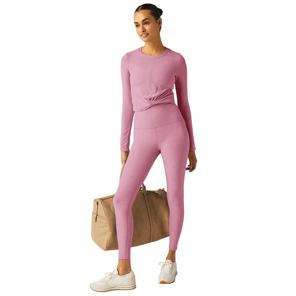 Beyond Yoga Women's Featherweight Center Stage Cropped Long Sleeve Pullover