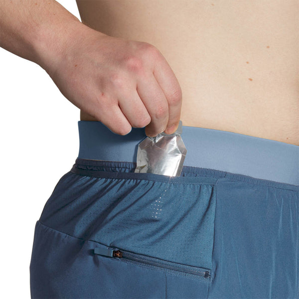 Brooks Mens Sherpa 5" 2-in-1 Short