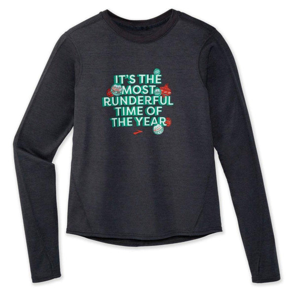 Brooks Womens Run Merry Run Distance Graphic Long Sleeve