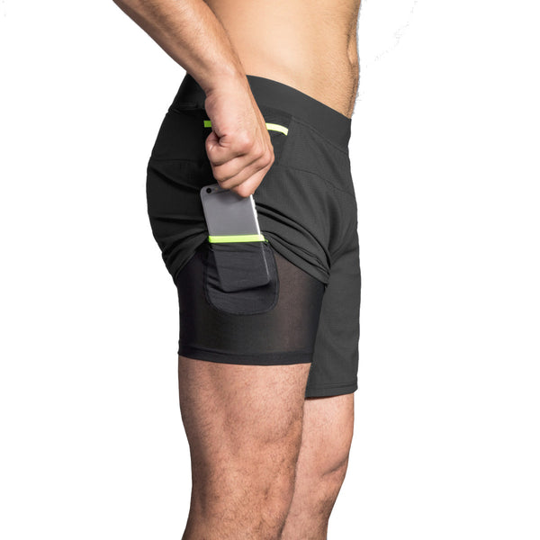 Brooks Mens Cascadia 7" 2-in-1 Short