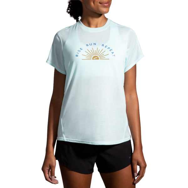 Brooks Womens Distance Graphic Short Sleeve
