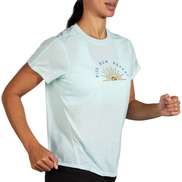 Brooks Womens Distance Graphic Short Sleeve