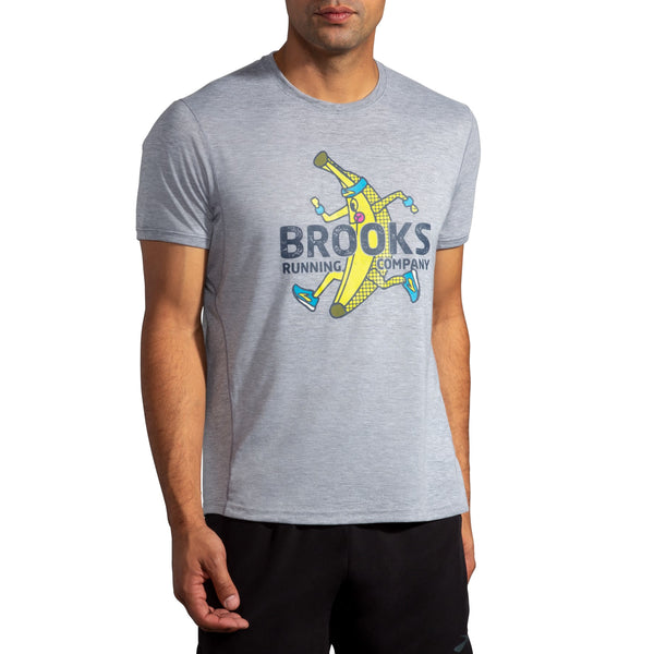 Brooks Mens Distance Graphic Short Sleeve