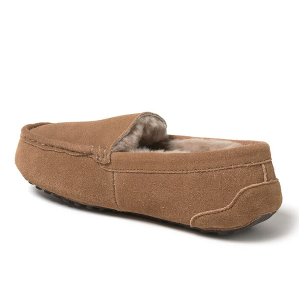 Dearfoams Women's Mel Genuine Shearling Moccasin